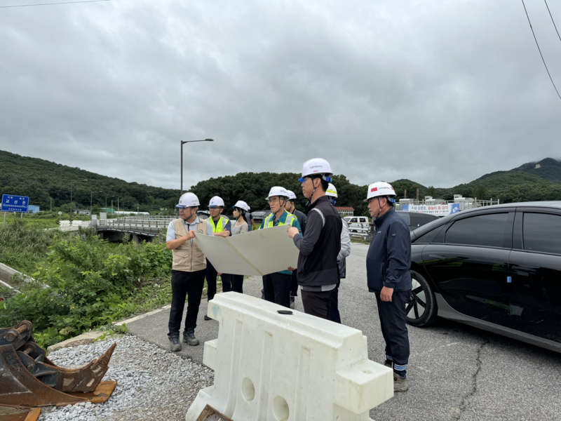 교산천 수해상습지 개선사업 현장방문 사진